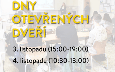 Plus 12 Dny otevřených dveří na Střední škole Jana Blahoslava