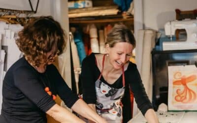 Akce na Frýdlantsku 4 Edgart workshop sítotisku v Libverdě