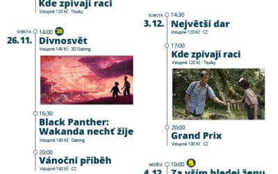 Akce na Frýdlantsku 6 Program Městského kina Frýdlant od 25. listopadu do 4. prosince 2022