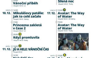Akce na Frýdlantsku 1 Program Městského kina Frýdlant od 9. do 18. prosince 2022