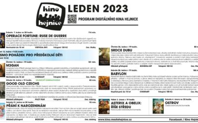 Akce na Frýdlantsku 10 Program Kina Hejnice na měsíc leden 2023