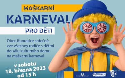 Akce na Frýdlantsku 6 Maškarní karneval pro děti v Kunraticích