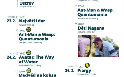 Akce na Frýdlantsku 12 Program Městského kina Frýdlant na jarní prázdniny