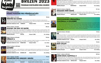 Akce na Frýdlantsku 9 Program Kina Hejnice na měsíc březen 2023