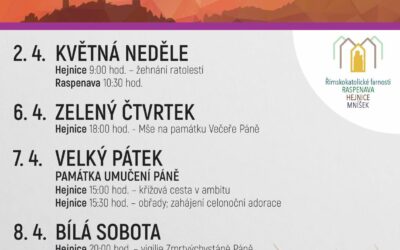 Akce na Frýdlantsku 9 Velikonoční triduum v Hejnicích 2023