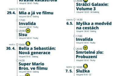 Akce na Frýdlantsku 15 Program Městského kina Frýdlant 28. dubna – 7. května 2023