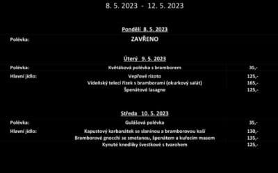Akce na Frýdlantsku 5 Obědové menu na týden 8. až 12. května 2023 v Pekárně Právě pro Tebe
