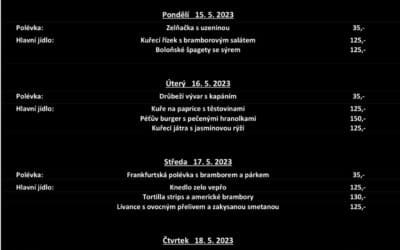 Akce na Frýdlantsku 7 Obědové menu na týden 15. až 19. května 2023 v Pekárně Právě pro Tebe