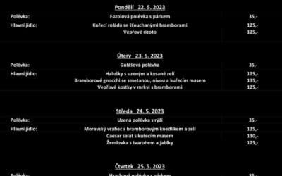 Akce na Frýdlantsku 1 Obědové menu na týden 22. až 26. května 2023 v Pekárně Právě pro Tebe