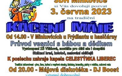 Akce na Frýdlantsku 13 Kácení máje v Minkovicích 2023