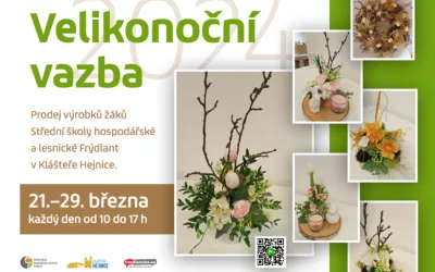 Velikonoční vazba / Prodej výrobků žáků SŠHL Frýdlant v Klášteře Hejnice