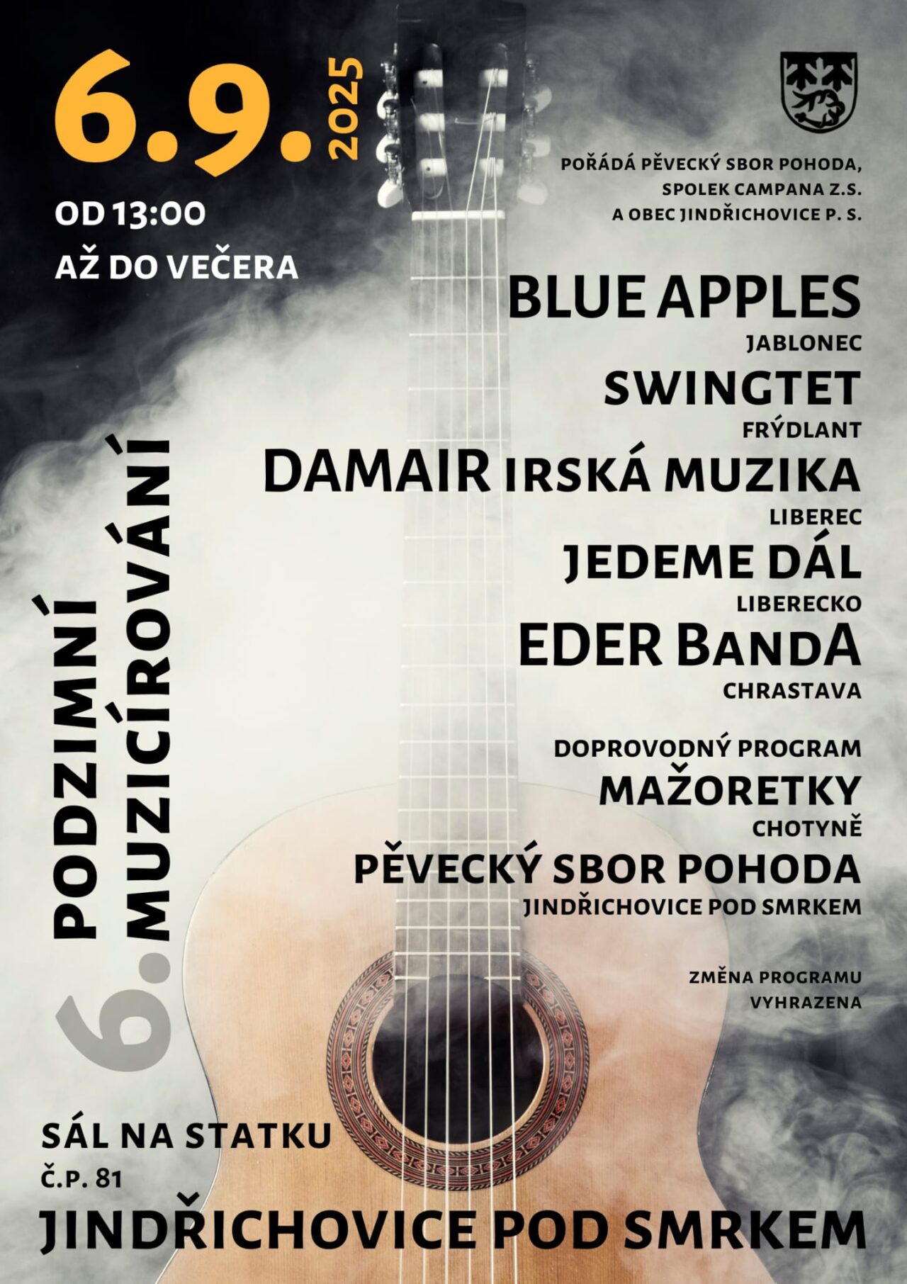 podzimni muzicirovani jindrichovice 2025