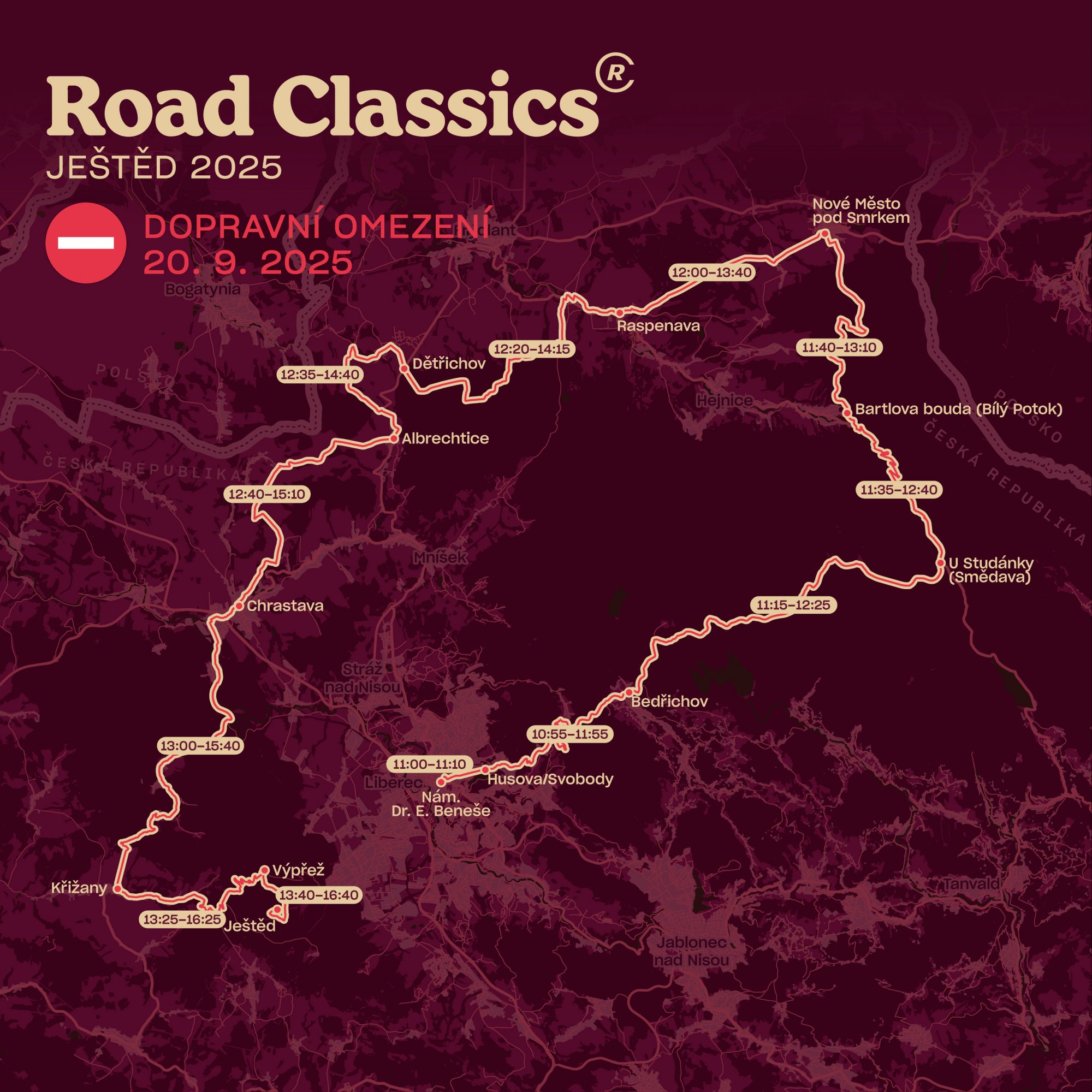 RC25 mapa jested uzavirka RC25 mapa jested uzavirka