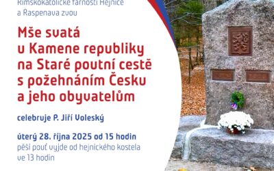 Mše svatá u Kamene republiky na Staré poutní cestě