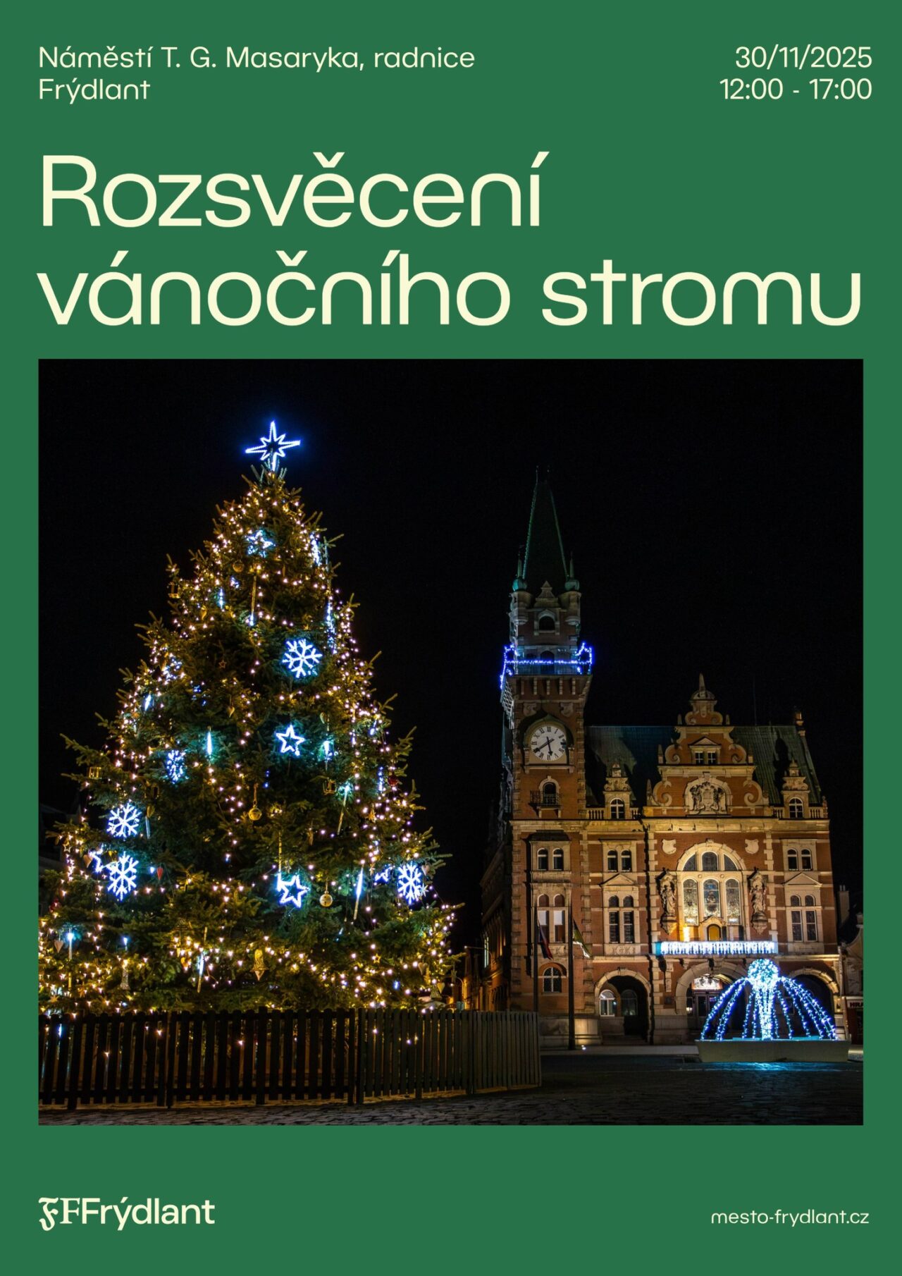 rozsveceni vanocniho stromu frydlant freedlantsko 2025
