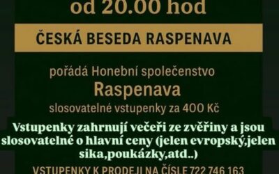 Tradiční myslivecká zábava v Raspenavě