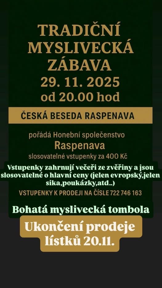 myslivecka raspenava 2025