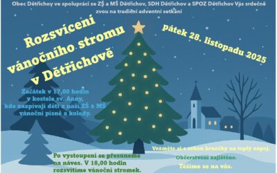 Rozsvícení vánočního stromu v Dětřichově