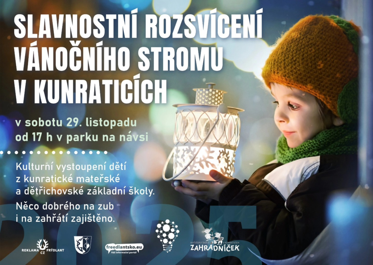 rozsveceni vanocniho stromu kunratice freedlantsko 2025