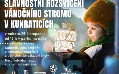 Akce na Frýdlantsku 14 Rozsvícení vánočního stromu v Kunraticích