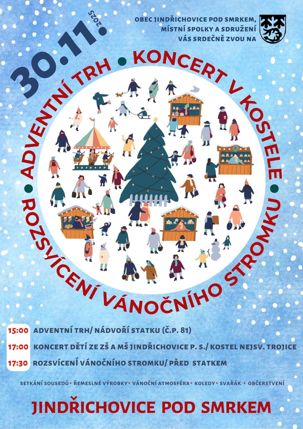 rozsviceni stromku jindrichovice 2025 freedlantsko rozsviceni stromku jindrichovice 2025 freedlantsko