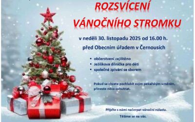Rozsvícení vánočního stromku – Černousy