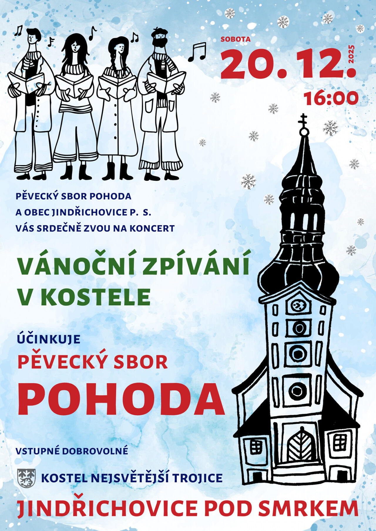 vanocni zpivani jindrichovice 2025