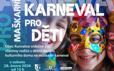 Akce na Frýdlantsku 2 Maškarní karneval pro děti – Kunratice