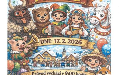 Masopustní průvod v Krásném Lese