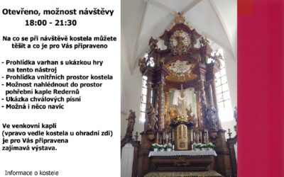 Akce na Frýdlantsku 3 Noc kostelů v kostele Nalezení sv. Kříže, Frýdlant