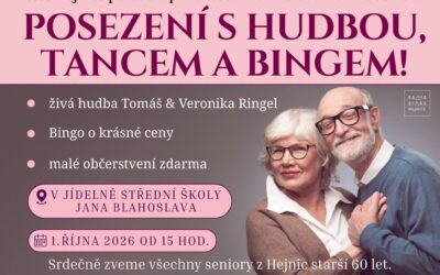 Střední škola hospodářská a lesnická Frýdlant 55 Posezení s hudbou, tancem a bingem!