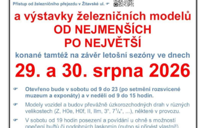 Města, obce a osady 80 Prohlídka železničního muzea a výstava železničních modelů