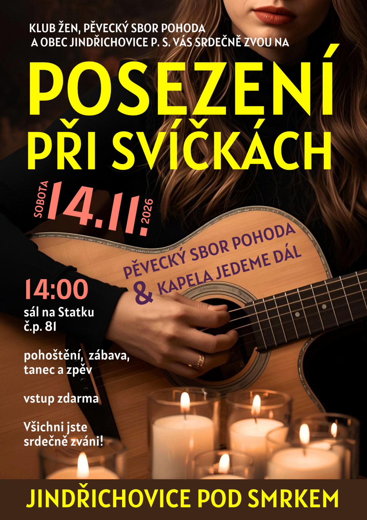 plakát posezení při svíčkách 2026 plakát posezení při svíčkách 2026
